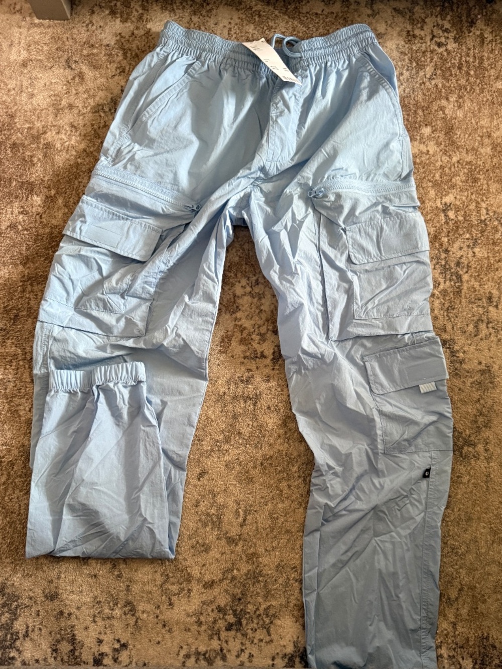 Nylon cargo lightweight joggers